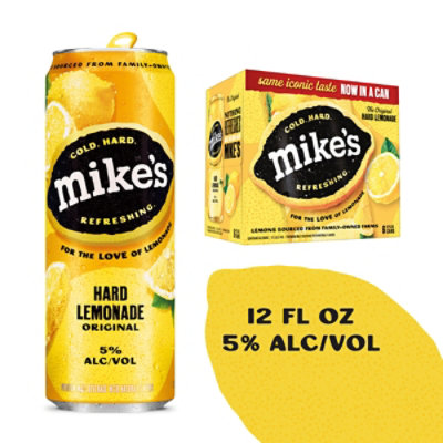 Mikes Hard Lemonade 6-12 Fl Oz In Cans - 6-12 FZ - Image 1
