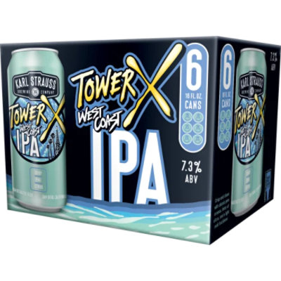 Karl Strauss Tower X Wc Ipa 6-16 Fl Oz In Cans - 6-16 FZ - Image 1