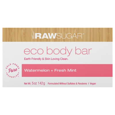 Raw Sugar Eco Bar Soap Watermelon/mint - 5 OZ - Image 2