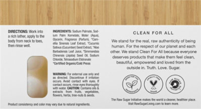 Raw Sugar Eco Bar Soap Grn Tea/cuc/aloe - 5 OZ - Image 5