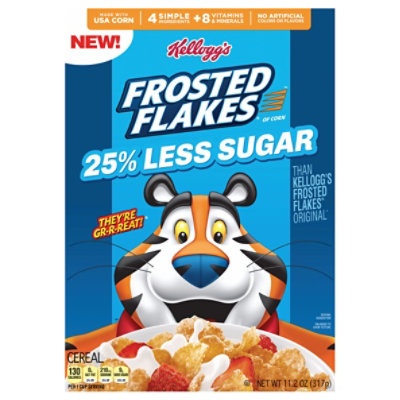 Kelloggs Frosted Flakes 25% Less Sugar Cereal - 11.2 OZ - Image 2
