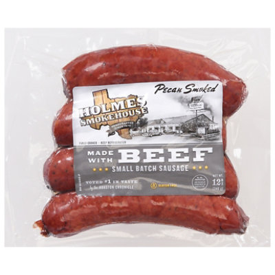 Holmes Smokehouse Beef Sausage Links 12 Oz - 12 OZ - Image 1