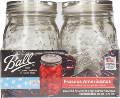 Ball Rm 16oz Pint Americana Jar 4pk - 4 CT - Image 3