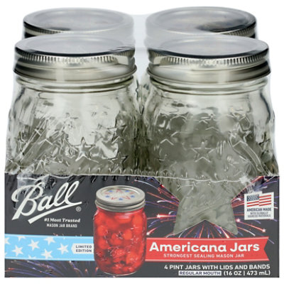 Ball Rm 16oz Pint Americana Jar 4pk - 4 CT - Image 1