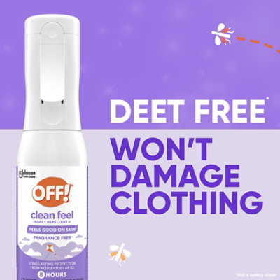 Off Clean Feel Insect Repellent Trigger Misting Spray - 6 OZ - Image 3