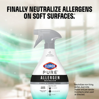 Clorox Pure Allergen Neutralizer Fabric & Carpet Spray, Clean Breeze - 26 Fl. Oz. - 26 FZ - Image 5
