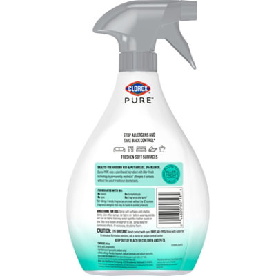Clorox Pure Allergen Neutralizer Fabric & Carpet Spray, Clean Breeze - 26 Fl. Oz. - 26 FZ - Image 2