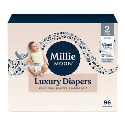 Millie Moon Luxury Diapers, Size 2,96 Count - 96 CT - Image 4