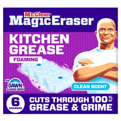 Mr. Clean Magic Eraser Kitchen Grease, Clean Scent - 6 Ct. - 6 CT - Image 1