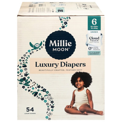 Millie Moon Luxury Diapers, Size 6, 54 Count - 54 CT - Image 2