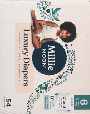 Millie Moon Luxury Diapers, Size 6, 54 Count - 54 CT - Image 3