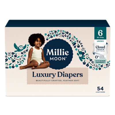 Millie Moon Luxury Diapers, Size 6, 54 Count - 54 CT - Image 4