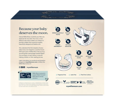 Millie Moon Luxury Diapers, Size 6, 54 Count - 54 CT - Image 4