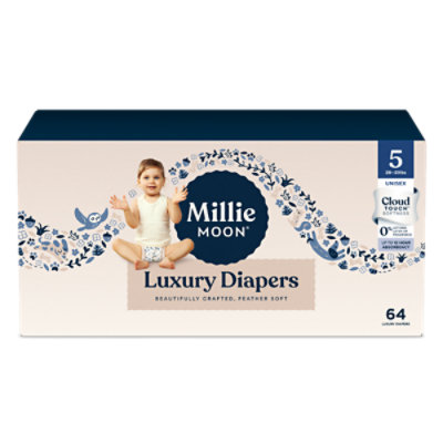Millie Moon Luxury Diapers Size 5 64 Count - 64 CT - Image 4