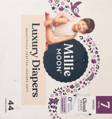Millie Moon Luxury Diapers, Size 7, 44 Count - 44 CT - Image 7