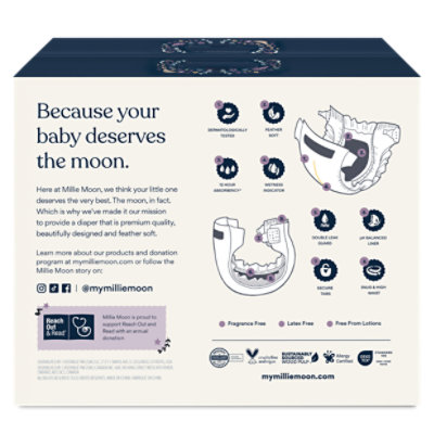 Millie Moon Luxury Diapers, Size 7, 44 Count - 44 CT - Image 3