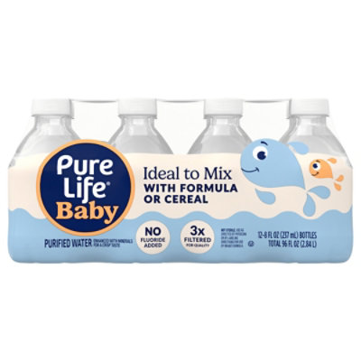 Pure Life Baby Water 12-8 Oz. - 8 FZ