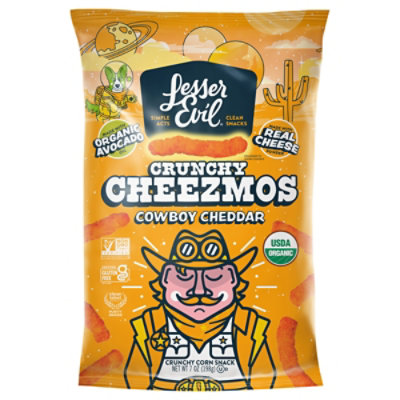 Lesser Evil Cheezmos Cowboy Cheddar - 7 OZ - Image 2