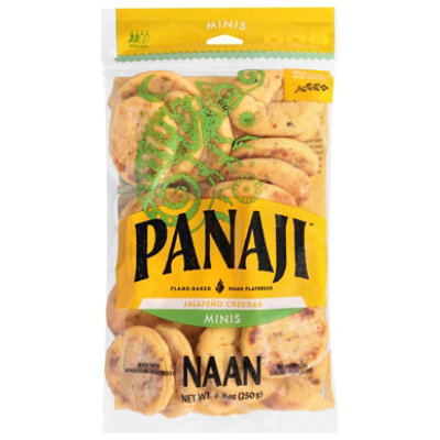 Panaji Jalapeno Cheddar Naan Minis - 8.8 OZ - Image 1