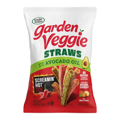 Sensible Portions Garden Veggie Straws Avocado Oil Screamin Hot - 6 OZ - Image 1