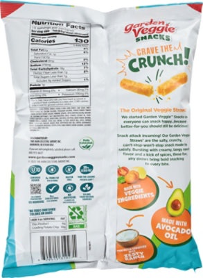 Garden Veggie Straws Avocado Oil Zesty Ranch 10oz - 10 OZ - Image 5