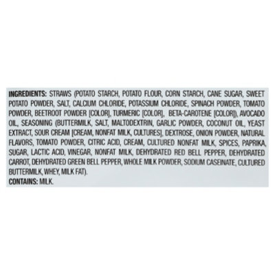 Garden Veggie Straws Avocado Oil Zesty Ranch 10oz - 10 OZ - Image 4