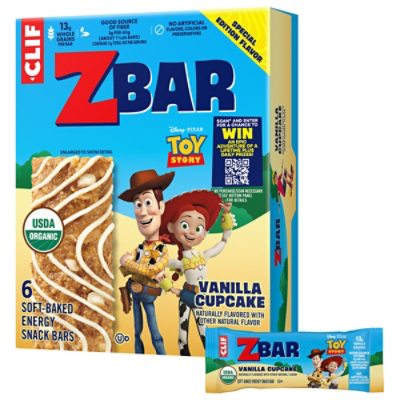 Clif Zbar Vanilla Cupcake Energy Bar 6ct 1.27oz - 6 CT - Image 1