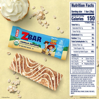 Clif Zbar Vanilla Cupcake Energy Bar 6ct 1.27oz - 6 CT - Image 4