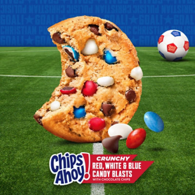 CHIPS AHOY! Crunchy Red, White & Blue Chocolate Chip Cookies - 9.5 Oz - Image 2