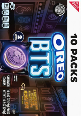 OREO BTS Sandwich Cookies, Limited Edition - 10 Snack Packs (2 Cookies Per Pack) - Image 6