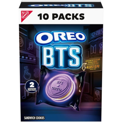 OREO BTS Sandwich Cookies, Limited Edition - 10 Snack Packs (2 Cookies Per Pack) - Image 1