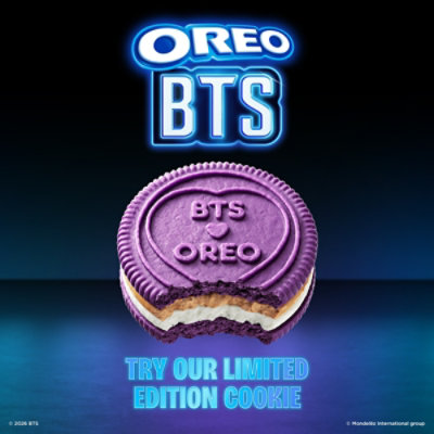 OREO BTS Sandwich Cookies, Limited Edition - 10 Snack Packs (2 Cookies Per Pack) - Image 2