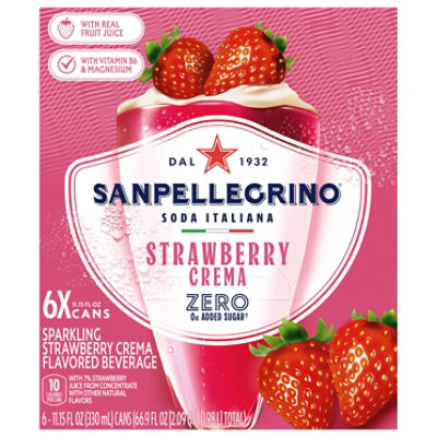 S Pellegrino Zero Strawberry Cream 6-330ml - 6-330 ML - Image 2
