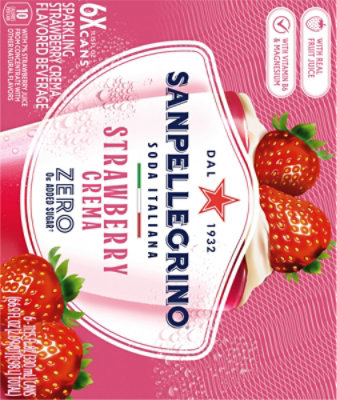 S Pellegrino Zero Strawberry Cream 6-330ml - 6-330 ML - Image 5