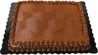 Chocolate Cake And Chocolate Buttercream W/kit 1/2 Sht - EA - Image 1
