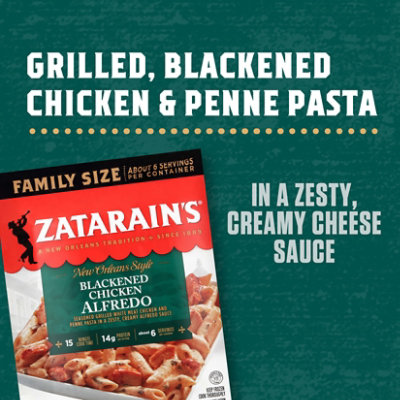 Zatarains Family Size Frozen Blackened Chicken Alfredo 40.0 Oz - 40 OZ - Image 2
