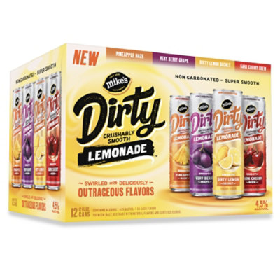 Mikes Hard Dirty Lemonade Variety Pack In Cans - 12-12 FZ - Image 1