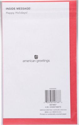 American Greetings Polar Bear Christmas Card - Each - Image 4