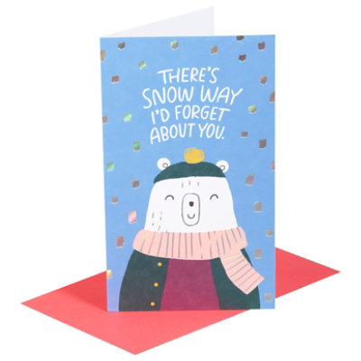 American Greetings Polar Bear Christmas Card - Each - Image 2