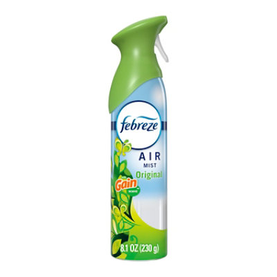 Febreze Air Mist Air Freshener, Original Gain Scent - 8.1 Oz. - 8.1 OZ - Image 1