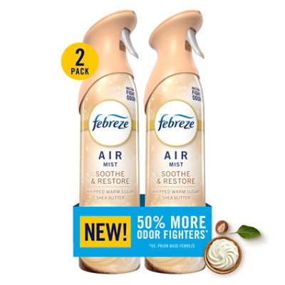 Febreze Air Mist Air Freshener, Soothe & Restore Whipped Warm Sugar Shea Butter - 2-8.1 Oz - 2-8.1 OZ - Image 1