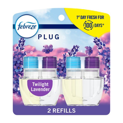 Febreze Plug Scented Oil Refills, Twilight Lavender - 2-.87 Fz. - 2-0.87 FZ - Image 1