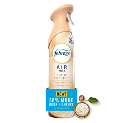 Febreze Air Mist Air Freshener Soothe & Restore, Whipped Warm Sugar Shea Butter - 8.1 Oz. - 8.1 OZ - Image 1