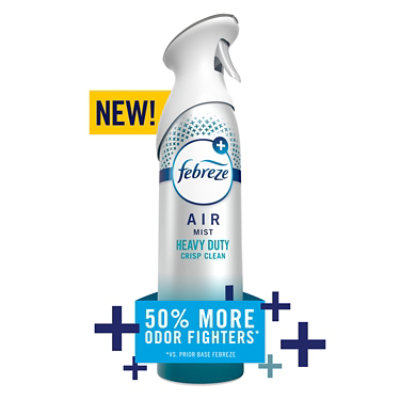 Febreze Air Mist Air Freshener Heavy Duty, Crisp Clean - 8.1 Oz. - 8.1 OZ - Image 1