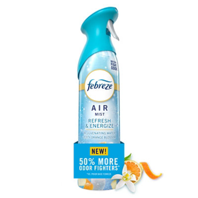 Febreze Air Mist Air Freshener Refresh & Energize, Rejuvenating Water Zesty Orange Blossom - 8.1 Oz. - 8.1 OZ - Image 1