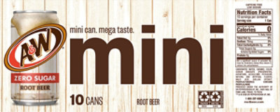 A&w Root Beer Zero Sugar 10-7.5fz - 10-7.5 FZ - Image 5