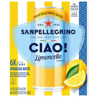 S Pellegrino Ciao Limoncello 6-330ml - 6-330 ML - Image 2