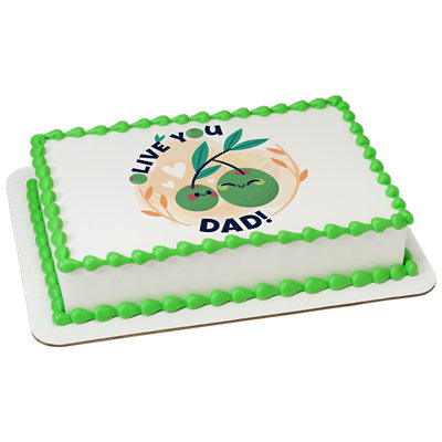 Olive You Dad! Cake - Image 1