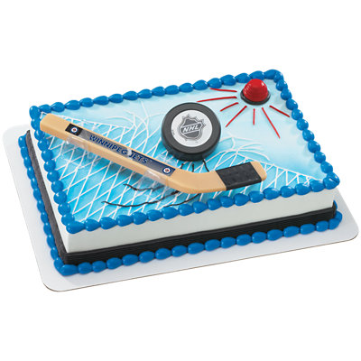 NHL® Winnipeg Jets™ Slap Shot Cake - Image 1