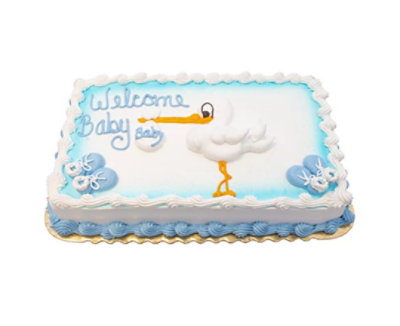 Welcome Baby Boy Sheet Cake - Image 1